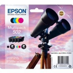 Epson 502 Multipack Black Yellow Cyan Magenta Ink - High Quality Print, C13T02V64010 - Exceptional Value!